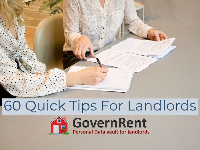60 Quick Tips For Landlords